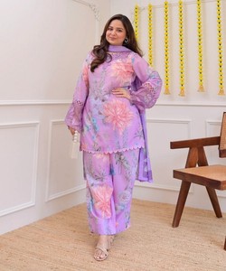 Indian Pakistani Vintage Fashion Women's Cotton Party Kurti Bulk Wholesale Online Sexy Elegant Plus Size Floor-Length - Product Image 2