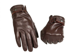 Gants de ski pour homme en cuir véritable de peau de mouton, compatibles écran tactile, chauds, épais, longueur opéra, résistants au froid, détection de la chaleur, personnalisables - Product Image 5