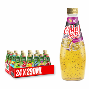 OEM ODM Private Label 290ml Strawberry Chia Seed Drink, Sugar-Free Beverage Manufacturer Vietnam - Product Image 1
