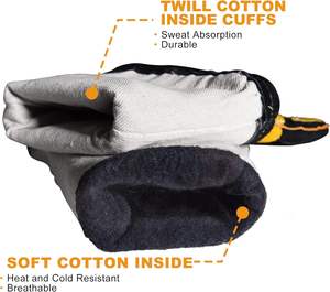 Gants de sécurité en cuir de haute qualité, très demandés / Nouveaux modèles, services OEM, gants de soudage respirants et personnalisés - Product Image 5