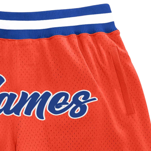<b>Men</b> <b>Red</b> Blue Sublimated Mesh Basketball <b>Shorts</b> Polyester Athletic Sports <b>Shorts</b> Team Competition Game Wear Performance Apparel - Product Image 3