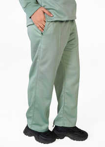 Ensemble de survêtement tendance personnalisé, léger, moderne et élégant, vert clair, simple, pour l'hiver, avec fermeture éclair, fourniture OEM - Product Image 5