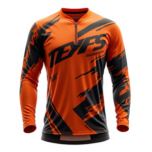 Classic Motocross Jersey Men Racing Outfit Soft Breathable Fabric Stylish Sporty Look For Motocross Riding And Training - Product Image 3