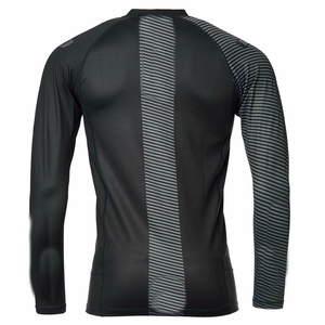Rashguards noirs sur mesure, rashguards asiatiques grande taille, rashguard une pièce pour femmes et hommes - Product Image 4