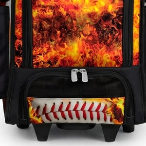 Bolsa de béisbol al por mayor con compartimento para casco, fundas para bates, almacenamiento para zapatos y correas acolchadas para jugadores. - Product Image 6