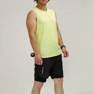 Camiseta sin mangas informal para hombre, estilo musculoso, de algodón, para entrenamiento, gimnasio, fitness, camiseta deportiva para hombre - Product Image 2