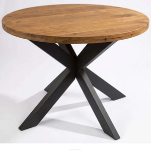 Base de table basse ronde Starburst, hauteur 16 pouces, pieds de table en métal noir - Product Image 3
