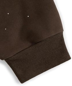Men's Brown <b>Rhinestone</b> Dot Pattern <b>Hoodie</b> Casual Sweatshirt Men Embellished Hooded Sweatshirt Men Casual <b>Rhinestone</b> <b>Hoodie</b> - Product Image 3