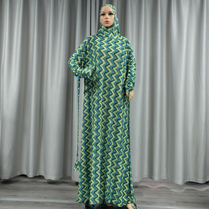 Abayas turques pour femmes, à manches longues, imprimées, fines, pour le printemps et l'été, robe longue avec ceinture, abaya - Product Image 5