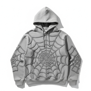 Sudadera con capucha prémium al por mayor 555555 con estampado de espuma, chándal unisex de forro polar, sudadera de ropa urbana, directo de fábrica - Product Image 2