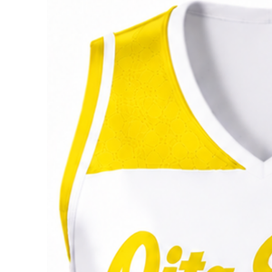 Maillot de cheerleading jaune sublimé sans manches, tenue de sport athlétique pour l'entraînement et la compétition - Product Image 4