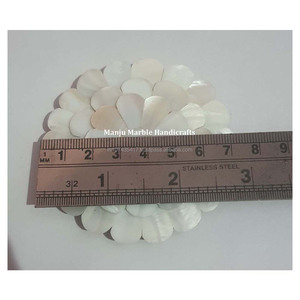Espejo de nácar de piedra pulida hecho a mano indio altamente técnico con forma de flor Super espejo clásico uso para regalos - Product Image 2