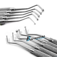 Kit d'instruments manuels Asterium pour le polissage dentaire, double embout, en acier inoxydable, pour la finition des composites et des obturations