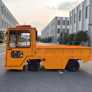 Kendaraan transportasi Flatbed listrik kustom dengan kabin dan pendingin udara muatan tugas berat - Product Image 5