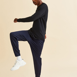 Pantalones Deportivos Chino para Hombre, Diseño Nuevo, de Secado Rápido, Holgados, Transpirables, 100% Algodón, Cintura Elástica con Cordón Ajustable - Product Image 2