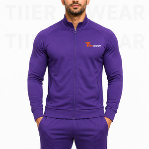 Men's Plus Size Casual Breathable Eco-Friendly Lightweight Performance Training Tracksuit Full Zip <b>Track</b> <b>Jacket</b> Tapered <b>Track</b> - Product Image 5