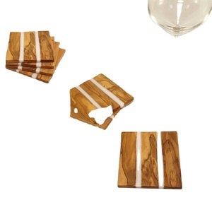 Posavasos de madera de nogal de madera de resina para decoración del hogar posavasos de madera de resina epoxi posavasos de lujo personalizados para bebidas - Product Image 6