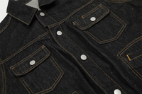 Veste en jean streetwear d'hiver OEM pour hommes, manches longues, écologique et imperméable, qualité supérieure, best-seller, design élégant