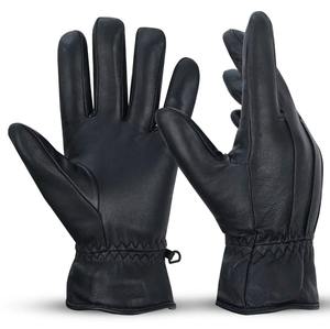 Guantes de Invierno para Hombre, Deportivos, con Textura Granulada, Pantalla Táctil, Cálidos, de Cuero, Multiusos, para Teléfono Móvil y Uso en Exteriores - Product Image 1