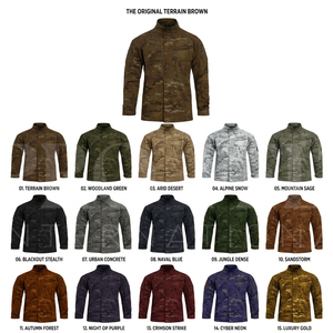 Vente chaude : Chemise de travail d'extérieur à manches longues camouflage, légère et respirante, uniforme utilitaire, vestes et manteaux personnalisés imprimés - Product Image 1