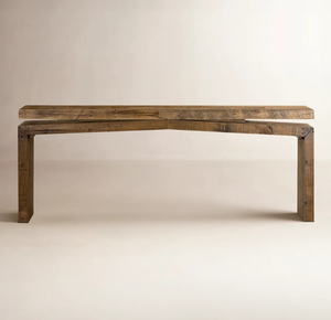 โต๊ะคอนโซลไม้ เฟอร์นิเจอร์เก่า ดีไซน์โดดเด่น คุณภาพสูง โต๊ะคอนโซลไม้สำหรับบ้าน วิลล่า อพาร์ทเมนต์ หรือบาร์ สำหรับตกแต่ง - Product Image 1