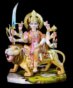 Estatuas de diosa Durga Ma, mármol exclusivo - Product Image 4