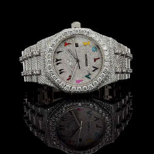 Venta Directa de Fábrica, Relojes de Diamantes Moissanite VVS, Relojes de Lujo para Hombre y Mujer, Relojes Mecánicos Automáticos - Product Image 1