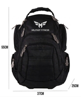 Sac à dos tactique noir en nylon, sac de voyage d'extérieur, imperméable, softshell, multi-poches, pour la randonnée, le camping