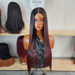 Natural Look Lace <b>Front</b> <b>Wigs</b>, European & American Women Middle Part Long Straight <b>Wigs</b>, Multiple Colors Available For Wholesale - Product Image 1