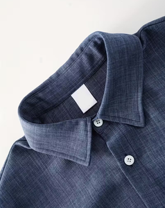 Men's Solid Color Short Sleeve Shirt Shorts Set Breathable Woven Knitted Quick Dry Summer Casual Wear Drawstring Lounge Outfit - Product Image 3