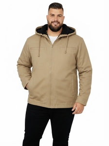 Custom Men's <b>Padded</b> Bomber <b>Jacket</b> Winter Warm Pilot Stand Collar Windproof <b>Waterproof</b> Retro Casual Front Garment Dyed OEM - Product Image 6
