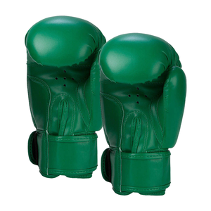 Gants de boxe en cuir vert imperméables avec fermeture auto-agrippante pour adultes, respirants, pour usage extérieur, entraînement, sparring, personnalisables - Product Image 6