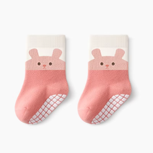 Chaussettes pour bébé en coton épais respirant antidérapant avec logo personnalisé pour garçons et filles de 0 à 3 mois et de 6 à 12 mois - Product Image 4