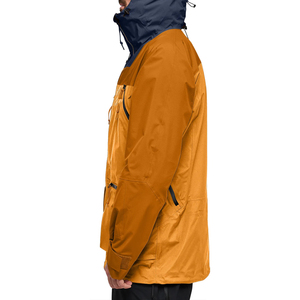 Men's Windbreaker <b>Jacket</b> Hooded Waterproof Breathable Quick Dry <b>Canvas</b> Fabric Contrasting Colors Anti-Wrinkle Front Customizable - Product Image 3
