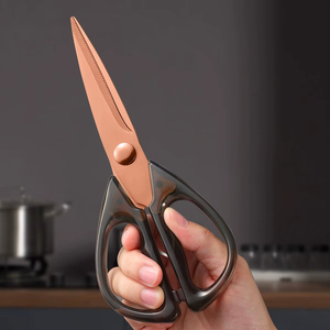 Ciseaux en titane plaqué cristal, résistants à la rouille, faits à la main, ciseaux de tailleur, usage commercial et domestique, avec manche en PP - Product Image 2