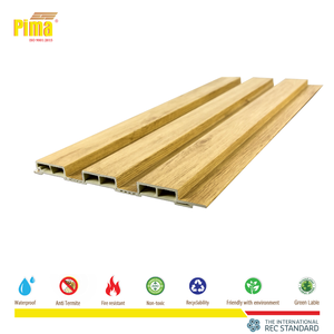 WP 3D Texture PVC Fireproof Soundproof Waterproof Modern Wall Panel Fluted Eco Indoor Commercial & Residential Use - Product Image 3