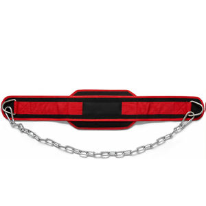 Running Belt with <b>Chain</b> Gym Waist Support Pull-up Back Support Strap Breathable Neoprene Professional Protection Unisex - Product Image 3