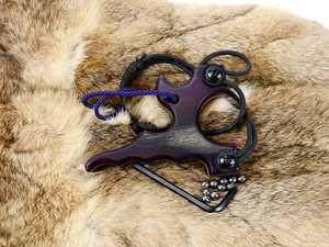 Couteau de survie d'extérieur à manche en bois avec lame unique et cordon tressé pour le camping et la randonnée - Product Image 4