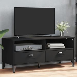 Mueble para TV Mediano de Madera Sintética Negra y Plástico - Product Image 1