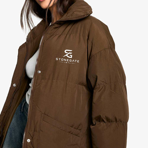 <b>Women</b> Winter Bubble Jacket Warm Padding Hooded Fashion Outdoor Windproof Solid Color <b>Lightweight</b> New High-Quality Logo <b>Coat</b> - Product Image 5