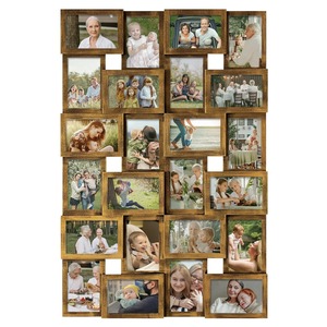 Cadre photo en bois personnalisé, design floral élégant, Mr & Mme Patterson, affichage de la date du mariage, horizontal, pour table - Product Image 2