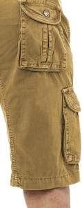 Shorts cargo pour homme avec ceinture, coupe décontractée, longueur genou, shorts cargo décontractés pour homme - Product Image 4
