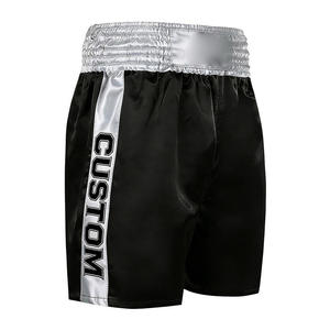Shorts de boxe professionnels pour hommes de haute qualité, nouveau style, shorts de MMA et de Muay Thai, personnalisables, couleur unie, vêtements d'entraînement de combat - Product Image 3