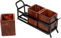 Support à Couverts Moderne en Bois Durable, Couleurs Personnalisables, Installation Facile, Organisateur de Cuillères, Fourchettes et Couteaux