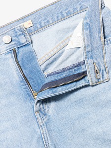 Short en jean vintage coupe bootcut taille mi-haute en denim délavé léger, style décontracté hiver, en coton respirant tissé à séchage rapide - Product Image 6