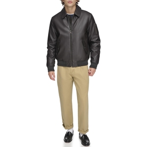 Chaqueta de cuero de primera calidad para hombre, chaqueta de cuero a la moda, chaqueta de invierno para motociclismo, chaqueta de invierno para hombre - Product Image 1