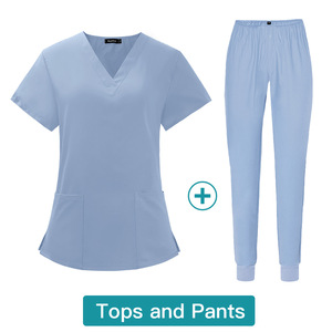 Tenues de travail médicales unisexes chaudes en polyester/spandex avec détection d'aiguilles pour usage hospitalier - Product Image 3