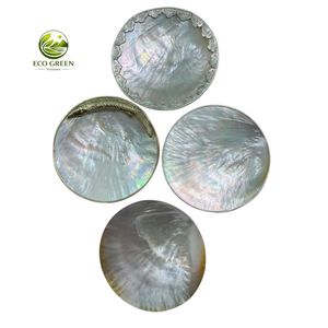 Handmade Mother of Pearl Tray Decorative Shell Plate for Restaurant Hotel Home Table Decor - Product Image 1