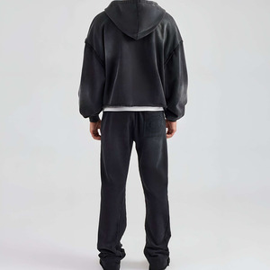 Conjunto de Sudadera con Capucha y Pantalones Deportivos Personalizados de Invierno, Estilo Vintage, 100% Algodón Grueso, Unisex - Product Image 2