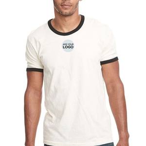 เสื้อยืดคอกลมผ้าคอตตอนผสมสีเทาสำหรับผู้ชาย สไตล์สตรีทแวร์ ดีไซน์เนอร์ทรงเข้ารูป สกรีนโลโก้ได้ ผ้าฝ้ายพีมา แคนวาส - Product Image 6